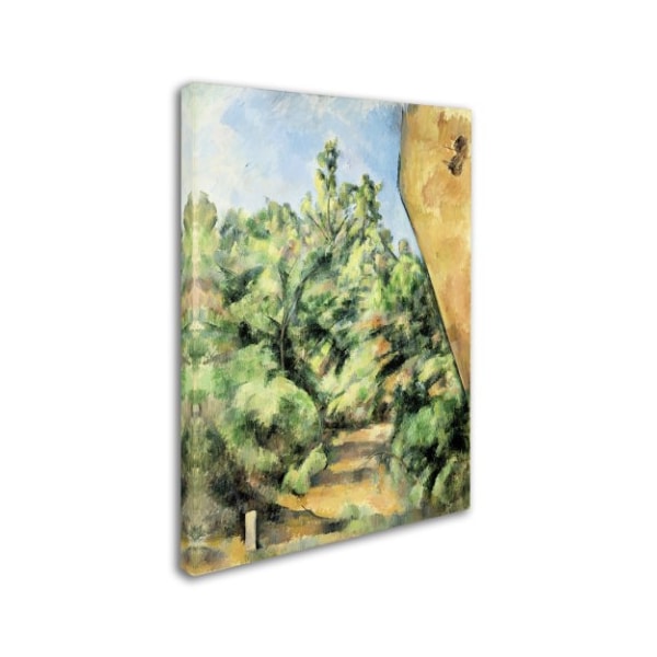 Cezanne 'The Red Rock' Canvas Art,14x19